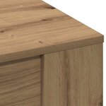 vidaXL Table basse chêne artisanal 102 x 55 x 45 cm Bois d'ingénierie
