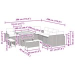 vidaXL Ensemble de canapé de jardin 13 Pièces Noir polyrotin