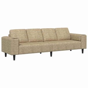 vidaXL Canapé de salon Gris clair 250 x 77 x 76 cm