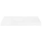 vidaXL Étagère murale flottante 4 Pièces Blanc brillant 50x23x3 8 cm MDF
