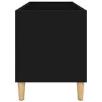 vidaXL Armoire à disques noir 74 5x38x48 cm bois d'ingénierie