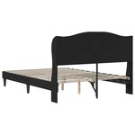 vidaXL Cadre de lit avec tête de lit Noir 120 x 200 cm Simili cuir