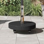 vidaXL Pied de parasol Noir 45 x 45 x 45 cm Granite