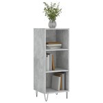 vidaXL Buffet gris béton 34 5x32 5x90 cm bois d'ingénierie