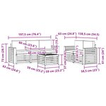 vidaXL Ensemble de canapés d'extérieur 6 pc Naturel et Beige