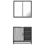 vidaXL Ensemble de meubles de salle de bain 2 Pièces Sonoma gris