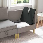 vidaXL Sofa avec rangement Tissu