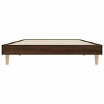 vidaXL Cadre de lit sans matelas chêne marron 100x200 cm