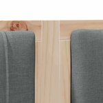 vidaXL Tête de lit capitonnée Marron 150 cm Pin massif