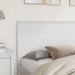 vidaXL Tête de lit Blanc brillant 180 cm Bois d'ingénierie