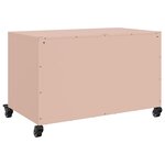 vidaXL Meuble TV rose 68x39x43 5 cm acier