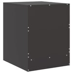 vidaXL Tables de chevet 2 Pièces noir 34 5x39x44 cm acier