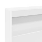 vidaXL Lit bibliothèque blanc 90x190 cm en bois aggloméré