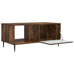 vidaXL Table basse Chêne fumé 90 x 50 x 40 cm Bois d'ingénierie