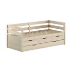 Lit capitaine Margrit 90x200 avec rangements