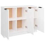 vidaXL Buffet Blanc 90 5x30x70 cm Bois d'ingénierie
