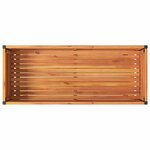 vidaXL Jardinière et étagère 110x45x80cm bois massif d'acacia et acier