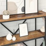 vidaXL Table console Bois ancien 180 x 30 x 75 cm Bois d'ingénierie