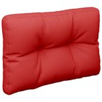 vidaXL Coussins de palette lot de 2 rouge tissu