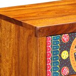 Tables de chevet vidaXL 2 pièces 40x35x35 cm en bois massif d'acacia