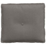 vidaXL Coussin de Dos Gris clair 50 x 45 cm Tissu en velours côtelé