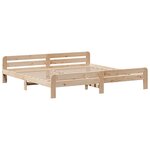vidaXL Cadre de lit sans matelas 200x200 cm bois massif de pin
