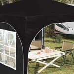 vidaXL Tente de fête pop-up 290 x 290 x 245 cm Noir