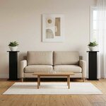 vidaXL Support de Plante 2 pc Noir 30 5 x 30 x 80 5 cm