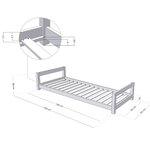 Lit enfant KIDDY 90 x 190 vert pétrole