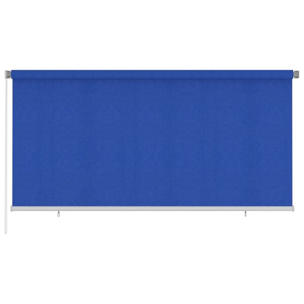 vidaXL Store roulant d'extérieur 300x140 cm Bleu PEHD