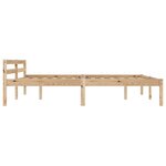 vidaXL Cadre de lit Bois de pin massif 160x200 cm
