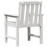 vidaXL Chaise de jardin. 2 Pièces Blanc 65 5 x 59 x 88cm Plastique