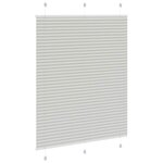 vidaXL Store plissé gris clair 110x100cm largeur du tissu 109 4cm