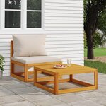 vidaXL Table basse 68x68x29 cm bois d'acacia massif