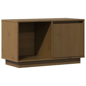 vidaXL Meuble TV Marron miel 74x35x44 cm Bois de pin massif