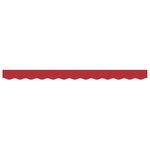 vidaXL Bande de auvent Rouge 2.8 x 0.2 m Toile
