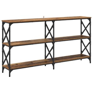 vidaXL Table console Bois ancien 156 x 28 x 80 5 cm Bois d'ingénierie