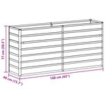 vidaXL Jardinière surélevée Marron Clair 160 x 40 x 77 cm