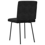 vidaXL Chaises à manger lot de 6 noir velours