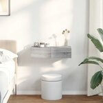 vidaXL Étagère murale avec tiroirs sonoma gris bois d'ingénierie