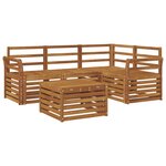 vidaXL Ensemble de canapés d'extérieur 5 pc Naturel Polyester
