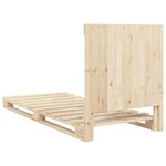 vidaXL Cadre de lit sans matelas avec tête de lit 90x200 cm