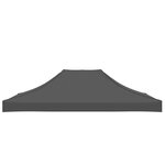 vidaXL Toit de tente de réception 4x3 m Anthracite 270 g/m²