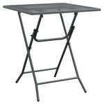 vidaXL Mobilier à dîner de jardin 3 Pièces Maille Métal Anthracite