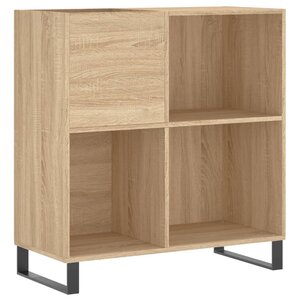 vidaXL Armoire à disques chêne sonoma 84 5x38x89 cm bois d'ingénierie