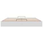 vidaXL Cadre de lit ottoman sans matelas blanc 160x200 cm similicuir