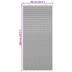 vidaXL Rideau de porte anti-insectes multicolore 200 x 90 cm Bambou