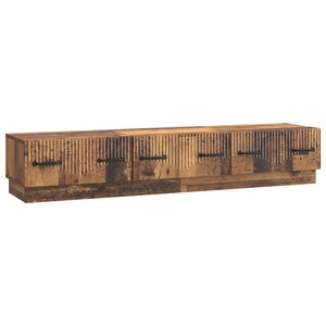 vidaXL Meuble TV Bois ancien 147 x 34 5 x 27 cm Bois d'ingénierie