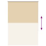 vidaXL Store enrouleur occultant largeur du tissu 110 7 cm polyester