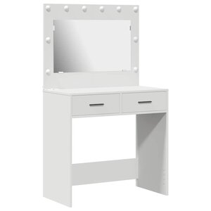 vidaXL Coiffeuse Blanc 78.5 x 41 x 135 cm Bois d'ingénierie